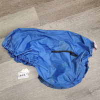 Hvy Nylon Jump Saddle Cover, Stirrup Iron openings *gc, older, dirty, stains