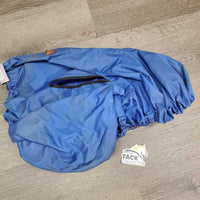 Hvy Nylon Jump Saddle Cover, Stirrup Iron openings *gc, older, dirty, stains
