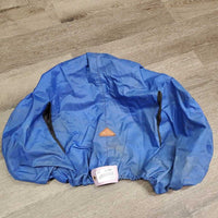 Hvy Nylon Jump Saddle Cover, Stirrup Iron openings *gc, older, dirty, stains
