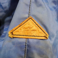 Hvy Nylon Jump Saddle Cover, Stirrup Iron openings *gc, older, dirty, stains