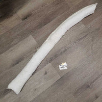 Narrow Quilt & Fleece Girth Cover *gc, clean, shrunk, older, mnr hair, unstitched, stains
