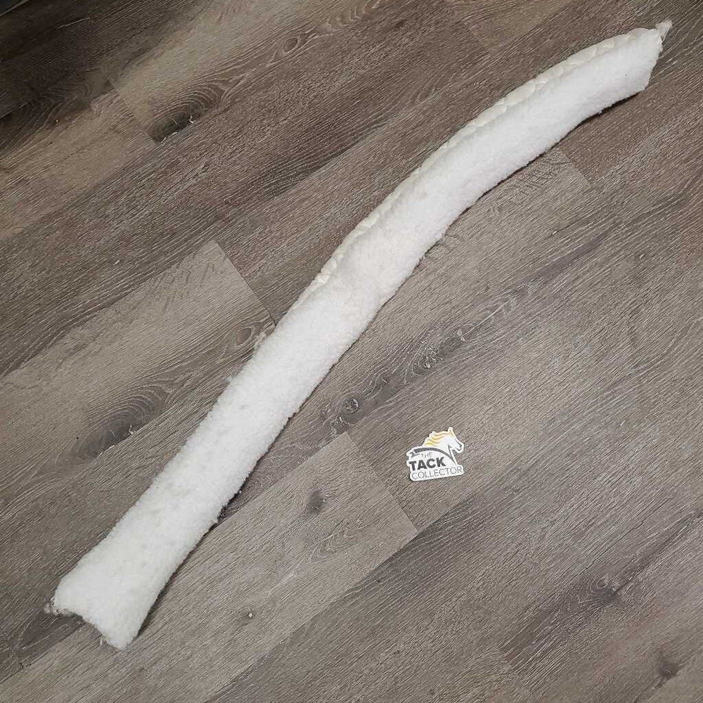 Narrow Quilt & Fleece Girth Cover *gc, clean, shrunk, older, mnr hair, unstitched, stains