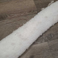 Narrow Quilt & Fleece Girth Cover *gc, clean, shrunk, older, mnr hair, unstitched, stains