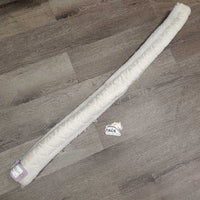 Narrow Quilt & Fleece Girth Cover *gc, clean, shrunk, older, mnr hair, unstitched, stains
