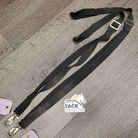 2 Elastic Leg Straps, snaps, loop ends *gc/fair, dirty?stains, faded, stretched