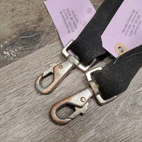 2 Elastic Leg Straps, snaps, loop ends *gc/fair, dirty?stains, faded, stretched