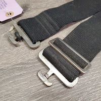 1 Wide Elastic Belly Strap, 2 T Bar ends *gc, rusty, bent T, stretched, loose slider
