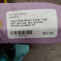 Rain Sheet, 2 legs *vgc, wpf, mnr hair, dirt, threads
