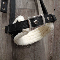 Nylon Web & Fleece Lungeing Cavesson *vgc, v.mnr hair & dirt