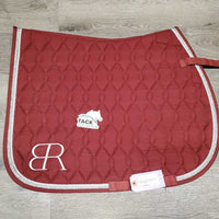 Quilt Jumper Saddle Pad, 2x Piping *vgc, hair, mnr dirt, threads, pills, rubs
