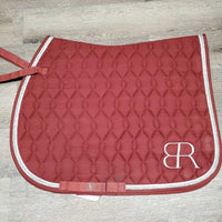Quilt Jumper Saddle Pad, 2x Piping *vgc, hair, mnr dirt, threads, pills, rubs

