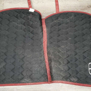 Quilt Jumper Saddle Pad, 2x Piping *vgc, hair, mnr dirt, threads, pills, rubs