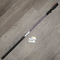 Hvy Jumper Riding Whip - Crop *vgc/xc, handle: mnr film, rubs & dirt/dust
