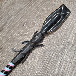 Hvy Jumper Riding Whip - Crop *vgc/xc, handle: mnr film, rubs & dirt/dust