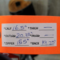 Pr Dressage Boots, zips *xc, mnr scuffs, rubs, residue & scratches