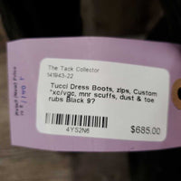 Dress Boots, zips, Custom *xc/vgc, mnr scuffs, dust & toe rubs