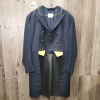 Dressage Shadbelly, Zipper, Built in Pinny - Points *vgc, older? loose buttons, Add-on Zipper/extension