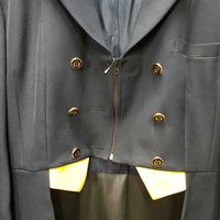 Dressage Shadbelly, Zipper, Built in Pinny - Points *vgc, older? loose buttons, Add-on Zipper/extension
