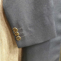 Dressage Shadbelly, Zipper, Built in Pinny - Points *vgc, older? loose buttons, Add-on Zipper/extension
