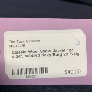 Wool Show Jacket *gc, older, bubbled