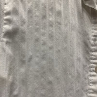 SS Show Shirt, button collar *fair, older, puckered, dingy, loose threads