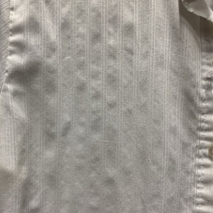SS Show Shirt, button collar *fair, older, puckered, dingy, loose threads