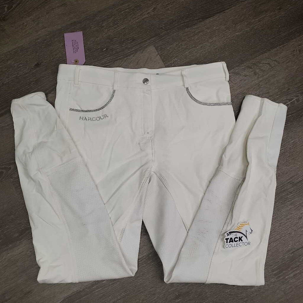 Full Sticky Seat Breeches *vgc, mnr threads, stained seat & legs, purple 