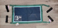 Hvy Cordura Closed Nylon Stall Guard, 4 velcro post attachment straps *xc, dirty, thick residue
