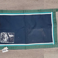 Hvy Cordura Closed Nylon Stall Guard, 4 velcro post attachment straps *xc, dirty, thick residue