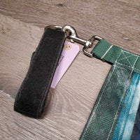 Hvy Cordura Closed Nylon Stall Guard, 4 velcro post attachment straps *xc, dirty, thick residue
