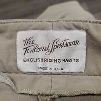 Euro Seat Breeches *gc/fair, stretched & puckers, hairy velcro, seam puckers, undone seam stitching