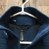 LS Light Sweater, 1/2 zip up, Mesh Back *gc, rubs, pills, older
