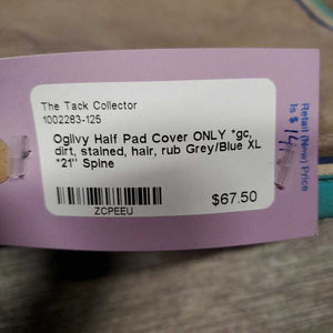 Half Pad Cover ONLY *gc, dirt, stained, hair, rubs