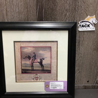 2 Horse Prints by John Nost Sartorius: Conqueror & Moorrock Matted, Wood Frames *xc, v.mnr wcuff
