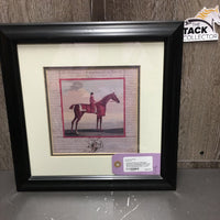 2 Horse Prints by John Nost Sartorius: Conqueror & Moorrock Matted, Wood Frames *xc, v.mnr wcuff
