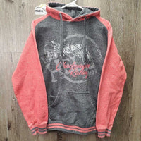 Hvy Sweatshirt Hoodie "Chuckwagon Racing" *vgc, mnr clumpy inside