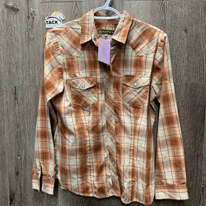 LS Western Shirt, snaps *vgc, seam puckers