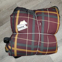 Lt Winter Blanket, 2 legs, detach tail flap *gc, 0 wpf, mnr repairs, dirt, rubs, mnr hair, snags, slices, v. faded
