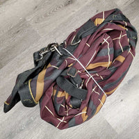 Lt Winter Blanket, 2 legs, detach tail flap *gc, 0 wpf, mnr repairs, dirt, rubs, mnr hair, snags, slices, v. faded
