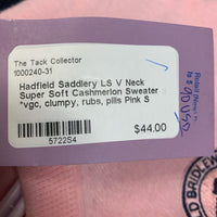 LS V Neck Super Soft Cashmerlon Sweater *vgc, clumpy, rubs, pills

