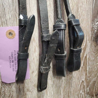 FS Rsd Monocrown Dressage Double Bridle, Bling, Crank, Notched & Curb Reins *xc, clean, NO Flash, mnr dirty edges, creases & fading