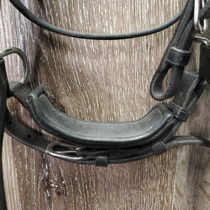 FS Rsd Monocrown Dressage Double Bridle, Bling, Crank, Notched & Curb Reins *xc, clean, NO Flash, mnr dirty edges, creases & fading