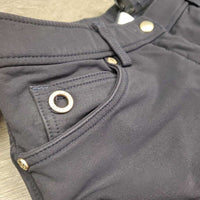 Euro Seat Breeches *gc, faded, dry stickies, mnr snags, rubs, seam puckers