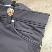 Euro Seat Breeches *gc, faded, dry stickies, mnr snags, rubs, seam puckers
