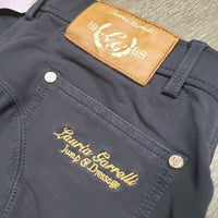 Euro Seat Breeches *gc, faded, dry stickies, mnr snags, rubs, seam puckers