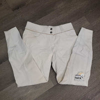 Euro Seat Breeches *gc, stains, puckers, pulled seams, mnr snag
