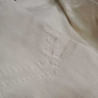 Euro Seat Breeches *gc, mnr stains, puckers, shrunk?, repaired, dingy