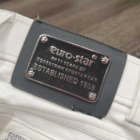 Euro Seat Breeches *gc, mnr stains, puckers, shrunk?, repaired, dingy