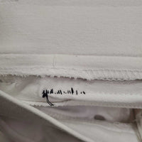 Euro Seat Breeches *gc, mnr stains, puckers, shrunk?, repaired, dingy
