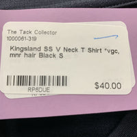 SS V Neck T Shirt *vgc, mnr hair